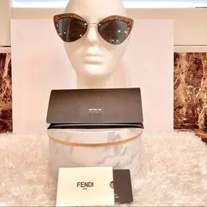 Fendi | Accessories | Fendiglitterrimless Cat Eye  display picture 3